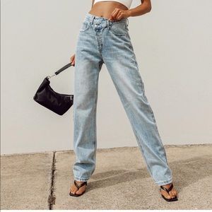 Holly Asymmetric jeans! (Agolde dupe)